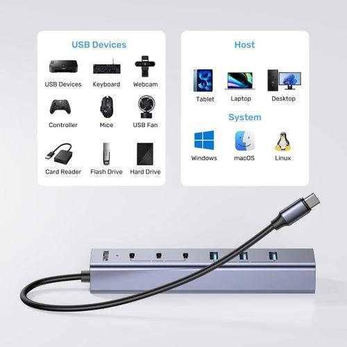 UNITEK UHUB S7+ 7 IN 1 UNIVERSAL USB HUB (H1335AGY01-EU)