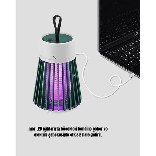 Şarjlı Mor Işıklı Sivrisinek Öldürücü Lamba – Sessiz Ve Kimyasal İçermez