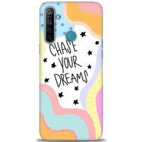 Realme 5i Kılıf HD Baskılı Kılıf - Chase Your Dreams + Tam Ekran Koruyucu