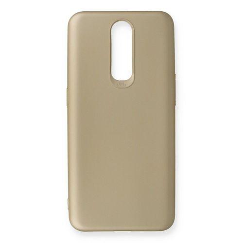Newface Oppo RX17 Pro Kılıf Premium Rubber Silikon - Gold