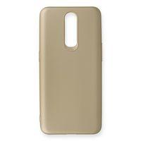 Newface Oppo RX17 Pro Kılıf Premium Rubber Silikon - Gold