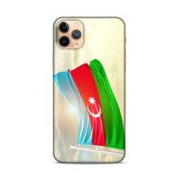 Apple Iphone 11 Pro Uyumlu Kılıf Azarbaijan (7) Telefon Kılıfı Gökyüzü Bayrak