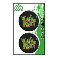 SEVGENT Ninja Kaplumbağa (5X5 Cm) İkili Damla Etiket