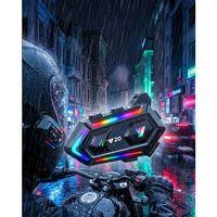 Bluetooth 5 3 Motosiklet Kask Intercom Kulaklık 1000 Metre Ipx6 Su Geçirmez