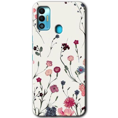 Potkal Hediye Fabrikası Tecno Spark 7T Kılıf HD Desen Baskılı Arka Kapak - Mat Çiçek