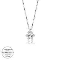 Swarovski Taşlı Lucky Life 925 Ayar Gumuss Tektaş Bayan Kolye