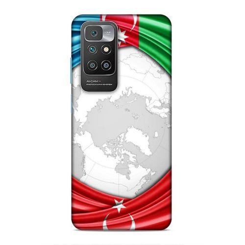 Xiaomi Redmi 10 Uyumlu Kılıf Azarbaijan (17) Tasarım Kılıf Dünya Bayraklar