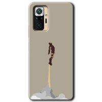 BeRa Aksesuar Xiaomi Redmi Note 10 Pro Kılıf Baskılı Kapak - İronman-Airport +Tam Kaplayan Mat Seramik