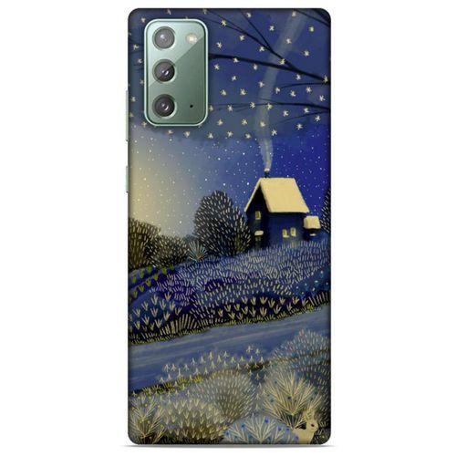 Samsung Galaxy Note 20 Kılıf Snowix (42) Rugged Armor Kılıf Gold Lacivert