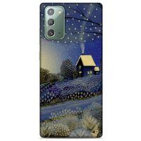 Samsung Galaxy Note 20 Kılıf Snowix (42) Rugged Armor Kılıf Gold Lacivert