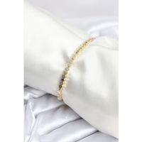 Pirinç Gold Renk İnce Petek Model Kadın Bileklik