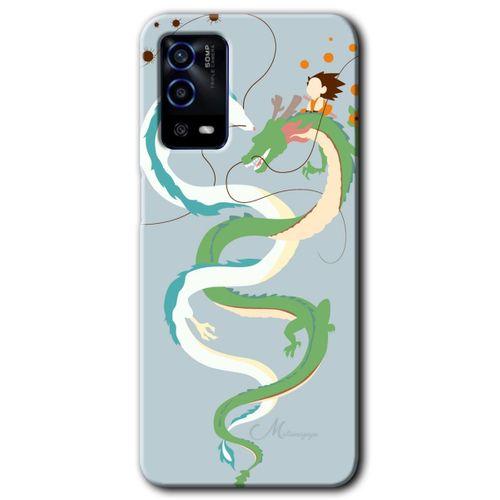 Oppo A55 Kılıf HD Desen Baskılı Arka Kapak - Snake Friendship