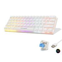 Mekanik Gaming Mini Klavye Blue Switch Rgb - Beyaz G508B