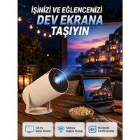 Full Hd 4k Destekli Akıllı Projeksiyon – 130 İnç Ekran, Uzun Ömürlü Ampul Ve Çoklu Giriş