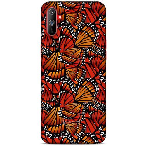 Oppo Realme C3 Kılıf Kelebek Etkisi (5) Koruma Kabı Beyaz Lacivert