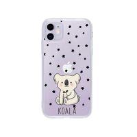 iPhone 11 Koala Desenli Premium Şeffaf Silikon Kılıf