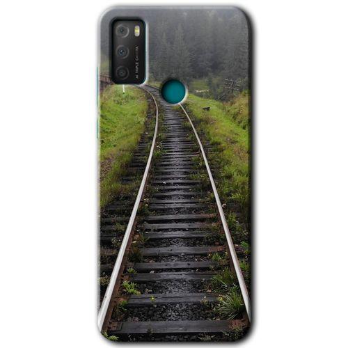 TCL 20E Kılıf HD Desen Baskılı Arka Kapak - Tren Yolu