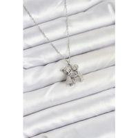 316L Çelik Zincir Gümüş Renk Erkek Kız Model Kadın Kolye