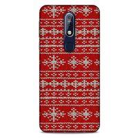 Kazak (8) Desenli Silikon Kapak Nokia 7.1 Kılıf
