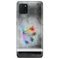 Huawei Y5P Kılıf Desenli Özel Seri Tüyler (38) Neo Hybrid Kılıf