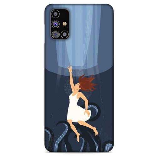 Samsung Galaxy M31s Kılıf Depresyon (43) Thin Fit Kılıf Mavi Tonları