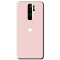 Potkal Hediye Fabrikası Xiaomi Redmi Note 8 Pro Kılıf HD Desen Baskılı Arka Kapak - Sade Kalp