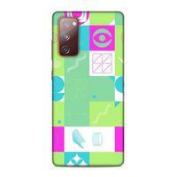 Samsung Galaxy S20 Fe Uyumlu Kılıf Insomnia (30) Silicone Case Pembe Yeşil