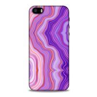 Mermer Desenli (46) Tema Core Armor Kılıf Lavanta Apple Iphone 5S Kılıf