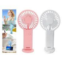 2 Adet Mini Fan,Telefon Tutucu,Portatif El Vantilatörü Pembe,Beyaz 9,3X19Cm Usb Şarjlı El Fanı