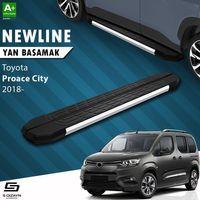 S-Dizayn Toyota Proace City Uzun Şase NewLine Krom Yan Basamak 213 Cm 2018 Üzeri A+ Kalite