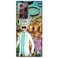 Samsung Galaxy Note 20 Ultra Uyumlu Kılıf Rick And Morty (42) Rugged Armor Kılıf Story Train Morty