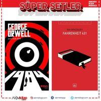 Can Yayınları 1984 ve İthaki Yayınları Fahrenheit 451 Ray Bradbury Seti 2 Kitap