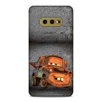 Lopard Samsung Galaxy S10e Uyumlu Kılıf PickUpX (50) Shockproof Kılıf Orange Car