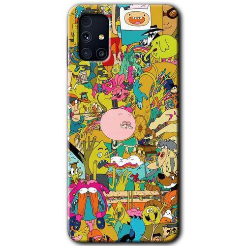 Samsung Galaxy M31s Kılıf Baskılı Kapak - Süper Çizgi Kahramanlar 2 +Tam Ekran Koruyucu