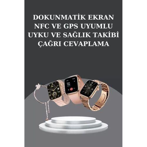 Kadınlara Özel Bileklik Hediyeli Akıllı Saat Ve Dijital Göstergeli Anc Özellikli Bluetooth Kulaklık