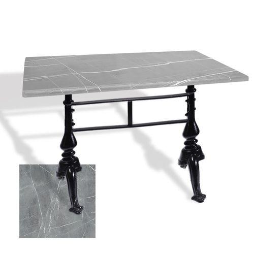 Dockers Çipa 3001 Döküm Ayak Masa 80x120 cm - (Werzalit, Wermodin ve Allzalit Tabla) - Light Temperado