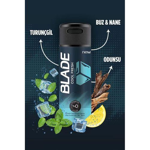 2 Adet Blade Cool Fresh Erkek Deodorant 150 Ml Hızlı Kurur Leke Bırakmaz