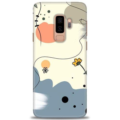 Samsung Galaxy S9 Plus Kılıf HD Baskılı Kılıf - Papatya + Tam Ekran Koruyucu
