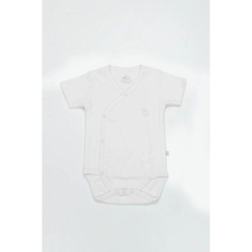 Organik Natural Basic Style Kruvaze Yarım Kol Body BS17101 Beyaz