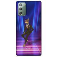 Samsung Galaxy Note 20 Kılıf FunnyMaX (44) Tough Armor Kılıf Fuşya Doberman