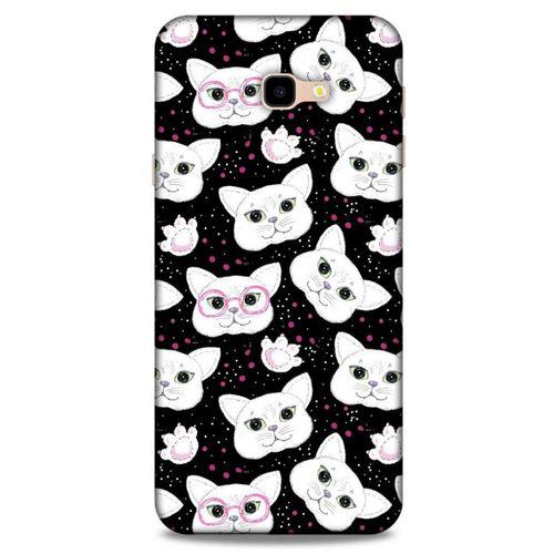 Lopard Samsung Galaxy J4 Plus Uyumlu Kılıf Kediler (30) Silicone Case Patiler