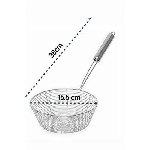 Modacar Derin Kevgir Havuzlu Süzgeç 304 Paslanmaz Çelik 15.5 cm