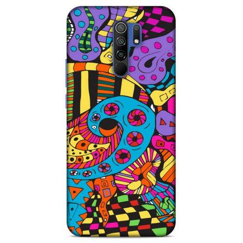 Lopard Xiaomi Redmi 9 Uyumlu Kılıf Soyut Sanat (23) Baskılı Ultra Koruma Kılıfı