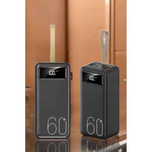 Powerbank 60.000 Mah Hızlı Şarj 4 Çıkışlı Uzun Şarj Süreli Dijital Göstergeli