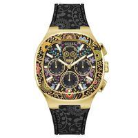 Guess GUGW0784G1 Quartz Silikon Siyah 44 mm Erkek Kol Saati