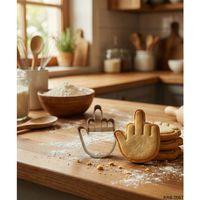 Orta Parmak El Figürlü Kurabiye Kalıbı ve Hamur Kesici – Şeker Hamuru ve Oyun Hamuru İçin Tek Parça Kalıp