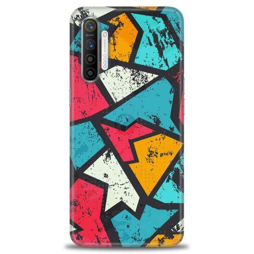 Realme XT Kılıf HD Baskılı Kılıf - Grafiti + Tam Ekran Koruyucu