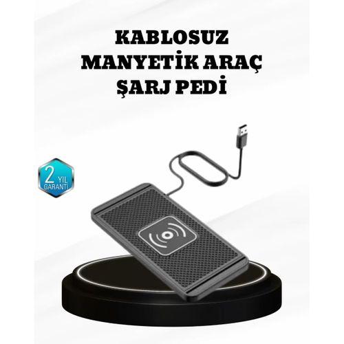 15w Manyetik Kablosuz Şarj Pedi Araç Masa Kullanımına Uygun Qi Şarj Cihazı