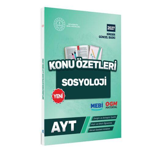 2027 YKS-AYT MEBİ-OGM Sosyoloji Pratik Konu Özet Kitabı RENKLİ A4 Boyut Görsel Destekli BASKI ÜCRETİ