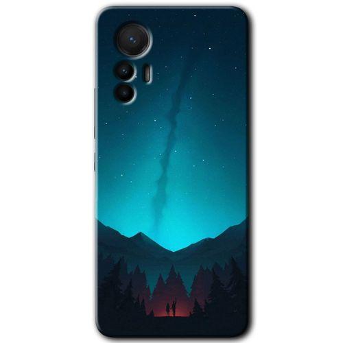 Xiaomi Mi 12 Lite HD Baskılı Kılıf + 9D Tam Ekran Koruyucu - Night Fores Mount